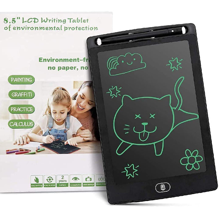 Kid Drawing on LCD Tablet